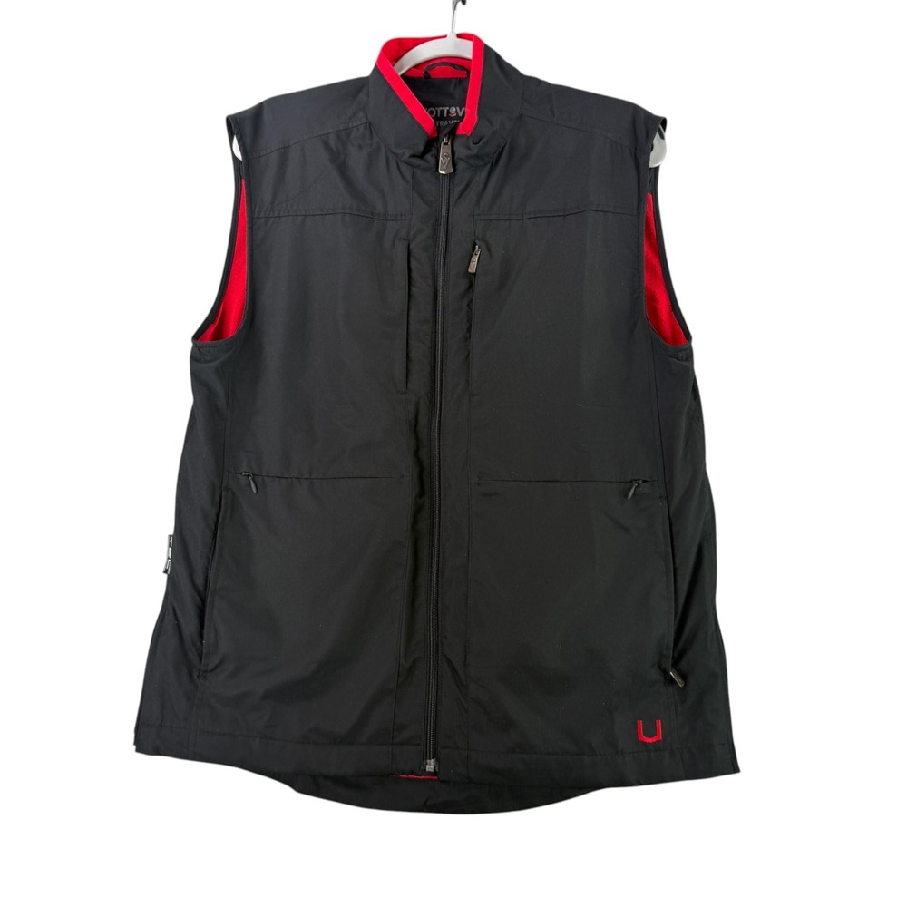 SCOTTeVEST Travel Vest Men Medium Black Multi-Pocket Techwear Utility Vest